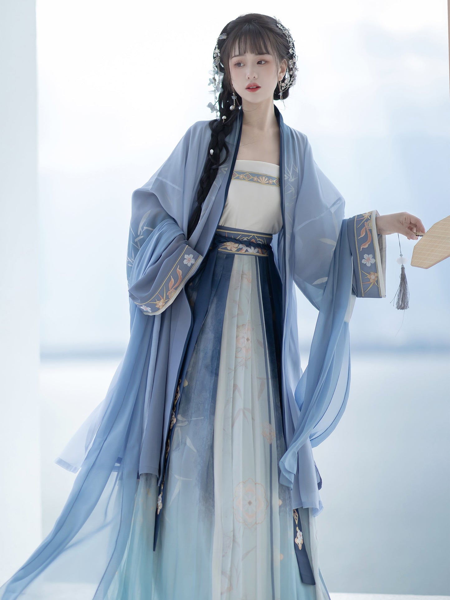 Bamboo Shadow 竹影 - Song Dynasty Style Qiyao Ruqun Hanfu