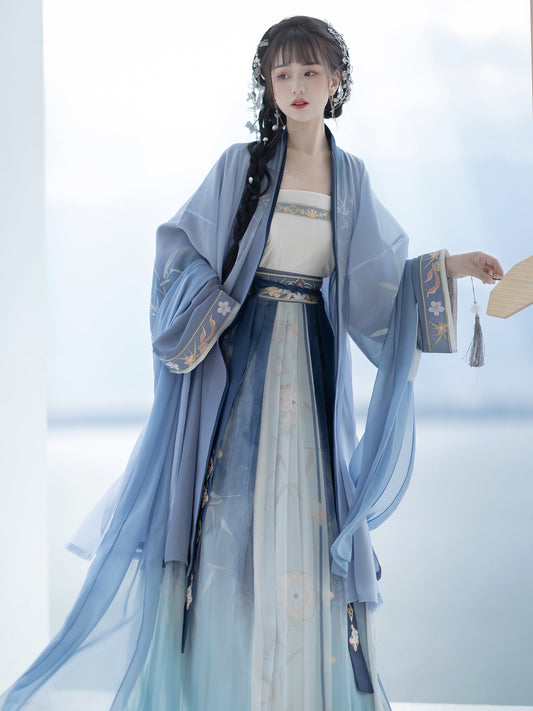 Bamboo Shadow 竹影 - Song Dynasty Style Qiyao Ruqun Hanfu