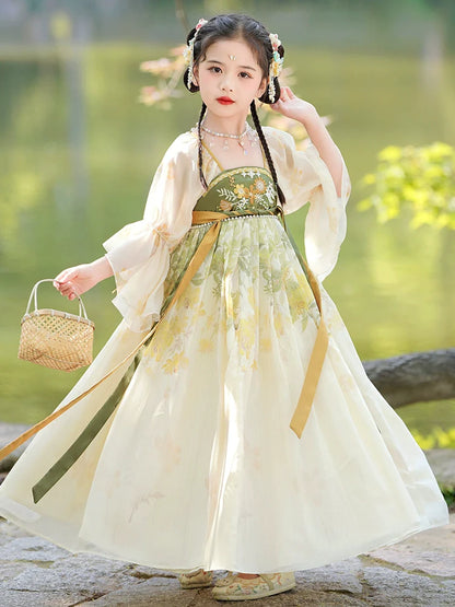 Wind Princess - Tang Dynasty Hanfu Dress for Girls