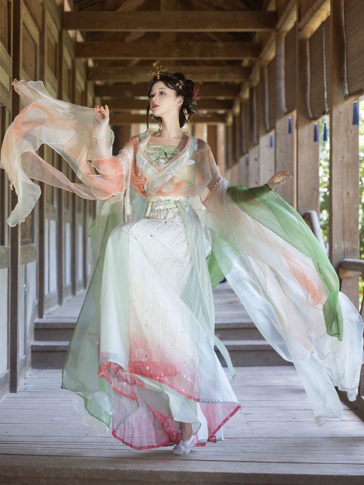 Pear Fragrance - Wei Jin Fairytale Style Qiyao Ruqun