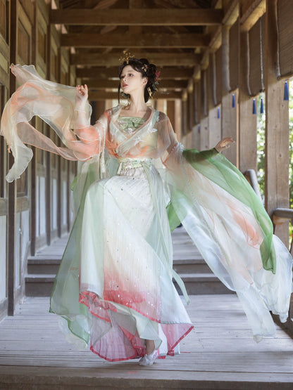 Pear Fragrance - Wei Jin Fairytale Style Qiyao Ruqun