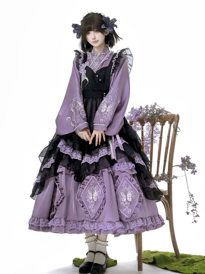 Qi Lolita Dress, Orchid Garden 蝴蝶兰园