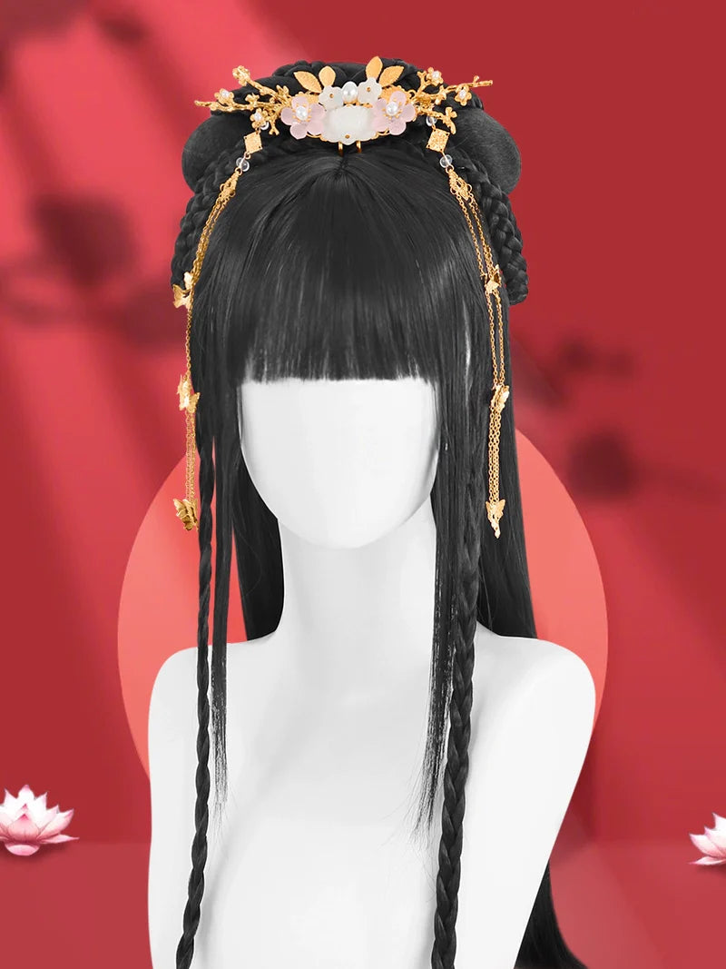 Blue Lotus - Chinese Style Hair Wig for Hanfu