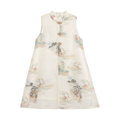 Cedar - New Chinese Style Cheongsam for Girls