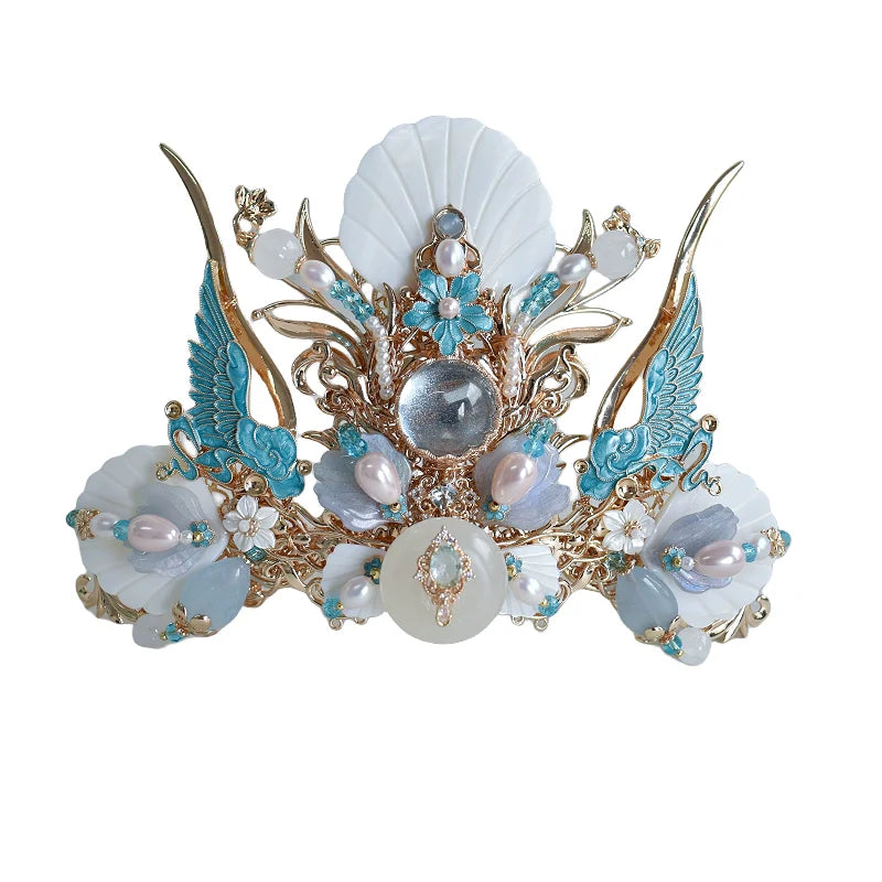 Hanfu Hair Accessories Set: Tidal Sea Spirit