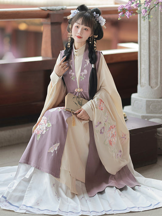 Autumn Wind 秋风 - Bijia & Mamianqun Ming Dynasty Hanfu Set