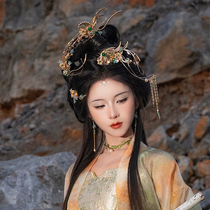Hanfu Hair Accessories Set: Pear Blossom