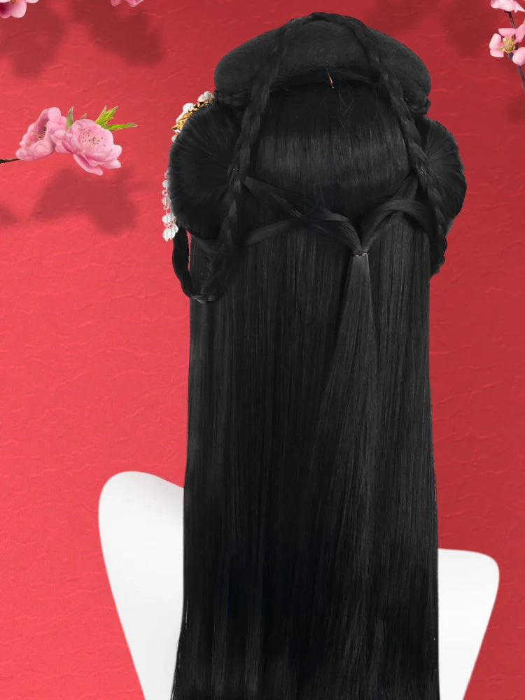 Joyful Heart - Chinese Style Hair Wig for Hanfu