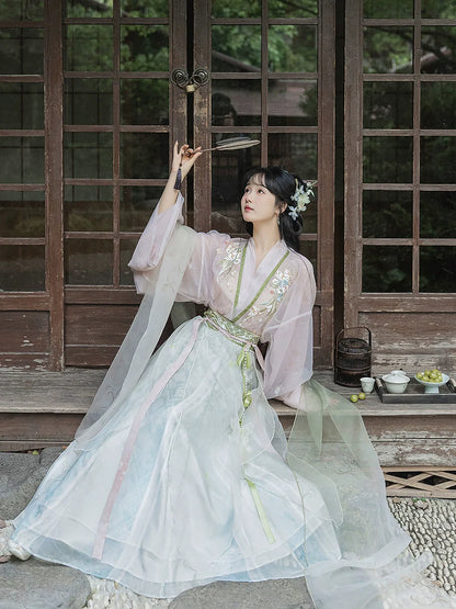 Pine 绿萍 - Wei Jin Goddess Style Qiyao Ruqun