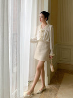 Romantic Ruffle Rose Blouse