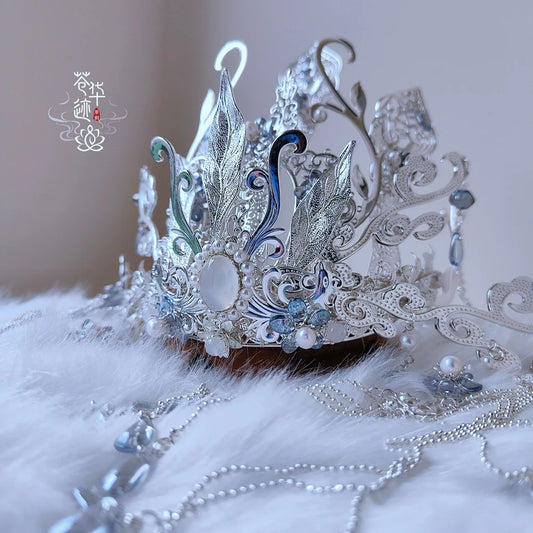 Mirror Fairy - Unisex Hanfu Hair Crown (Preorder)