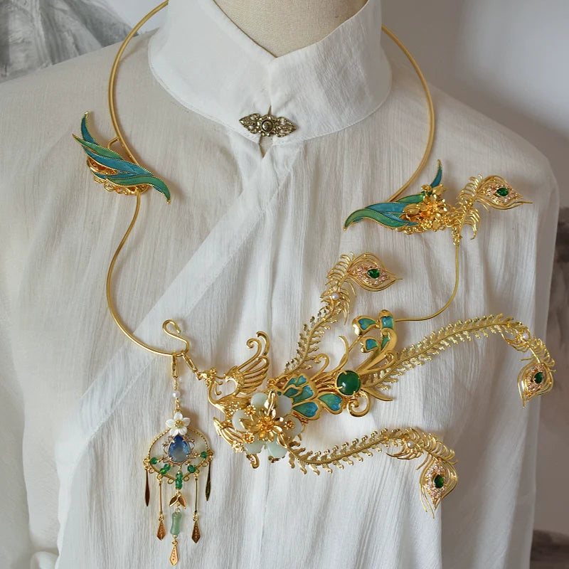 Hanfu Hair Accessories Set: Phantom Bird