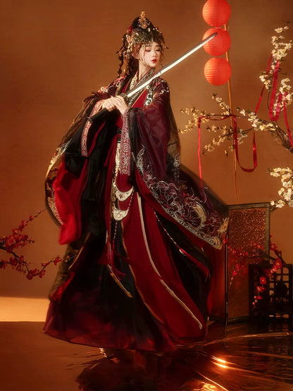 Fire Lotus - Warring States and Han Dynasty Straight Hem Robe