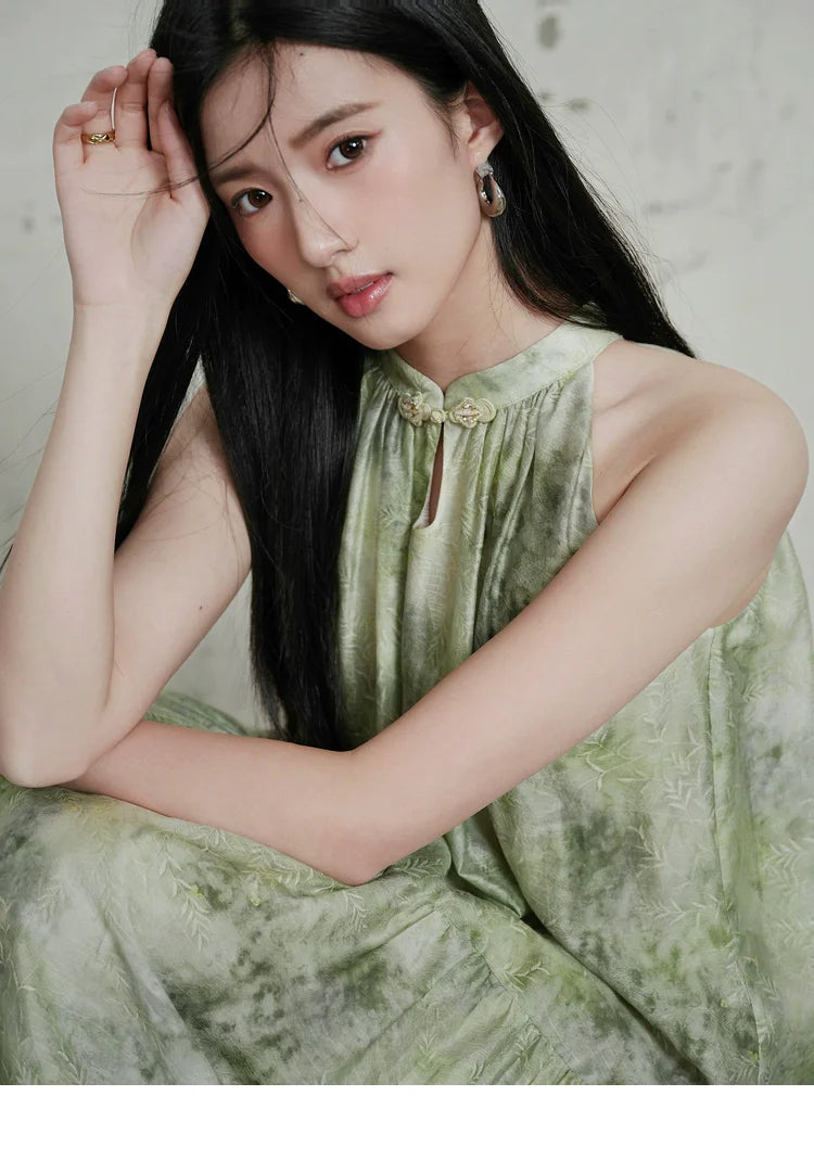 Modern Cheongsam: Peaches and Plums