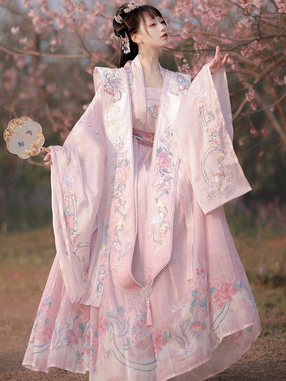 Birds and Flowers 鸟语花香 - Song Dynasty Style Qiyao Ruqun Hanfu