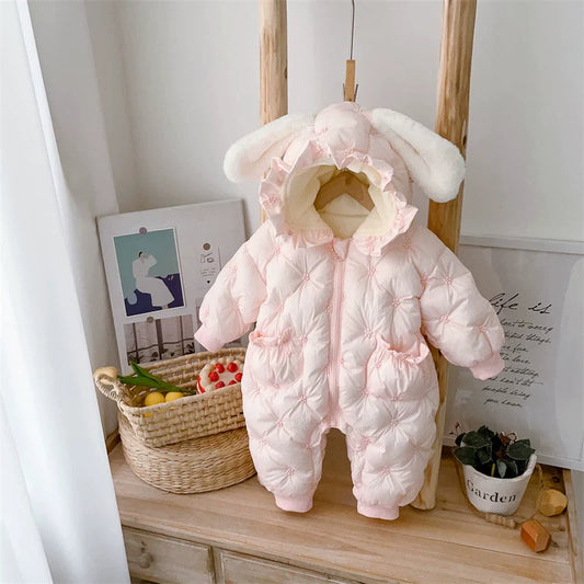 Sweet Pink - Winter Princess Baby Onesies for Girls