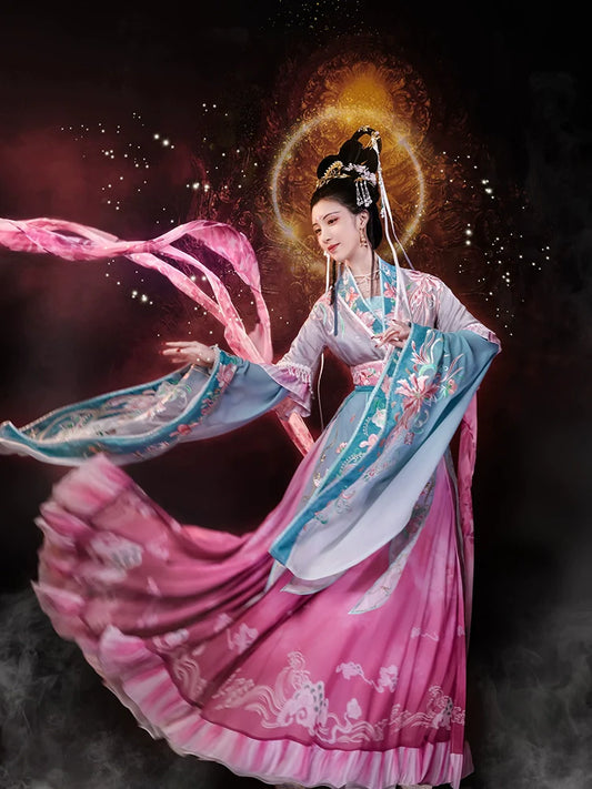 Luo Shenfu 洛神赋 - Wei Jin Goddess Style Qiyao Ruqun Mythology Costume (Preorder)
