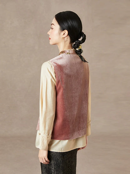 Fluttering Butterflies - New Chinese Style Jacquard Women Vest