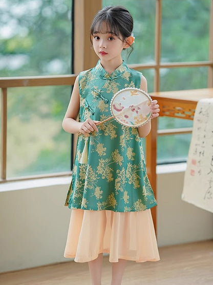 Charlotte - New Chinese Style Cheongsam for Girls
