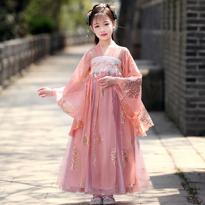Rosie - Tang Dynasty Hanfu Dress, Princess Costume for Girls