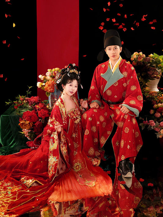 The Tang Dynasty Wedding, Bridal Gown, Song of Peace 太平笙歌 (Preorder)