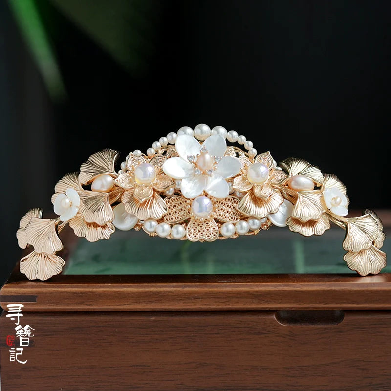 Headdress: Antique Flowers
