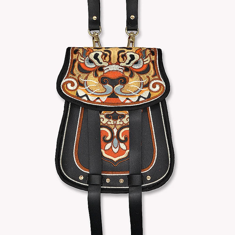 Tiger Head Waist Bag for Men and Women