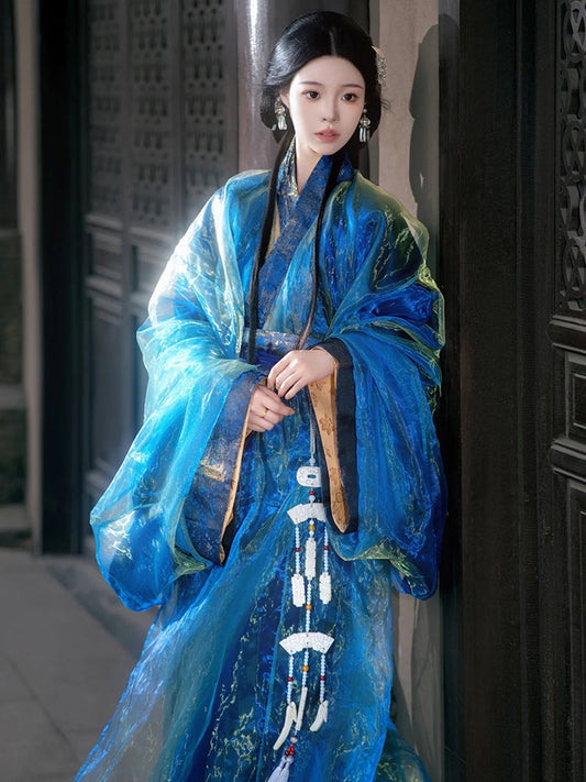 Shimmering Nights - Warring States and Han Dynasty Straight Hem Robe