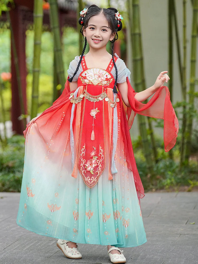 Ellerie - Tang Dynasty Hanfu Dress, Princess Costume for Girls