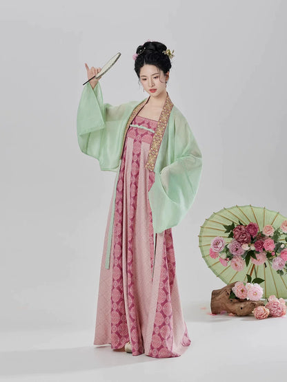Mu Yao 沐瑶 - Modern Tang Dynasty Hanfu Famen Temple Outfit (Preorder)