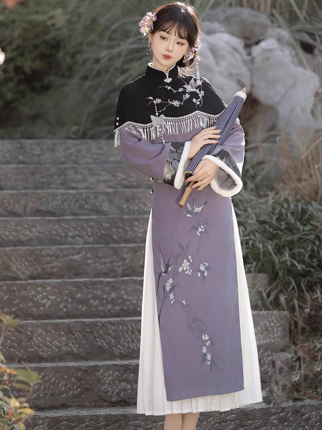 Swallow's Returns 闻燕归 - New Chinese Style Modern Cheongsam Dress