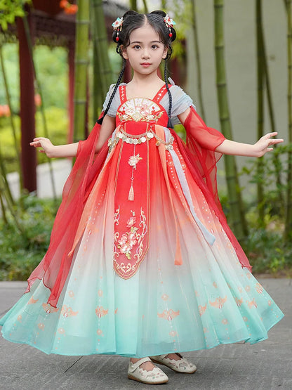 Ellerie - Tang Dynasty Hanfu Dress, Princess Costume for Girls