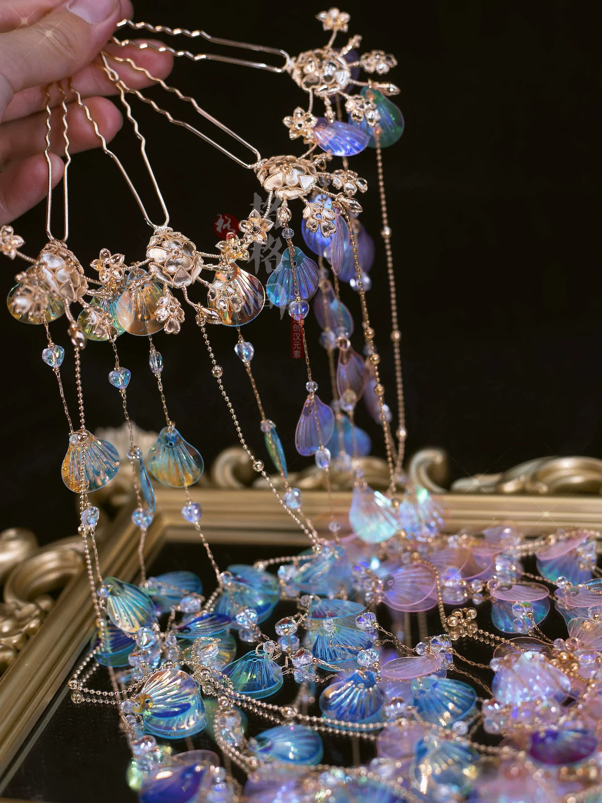 Hair Pins: Pink Mermaid