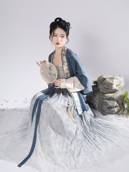 Rolling Autumn 挽秋 - Song Dynasty Style Qiyao Ruqun Hanfu