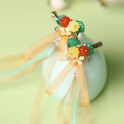 Hair Clips: Autumn Fruits