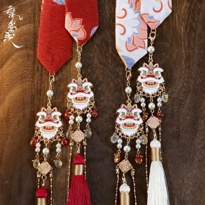 Hair Ties: Chinese Lions