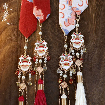 Hair Ties: Chinese Lions