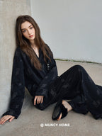 Black Rose Vintage Pajama Set
