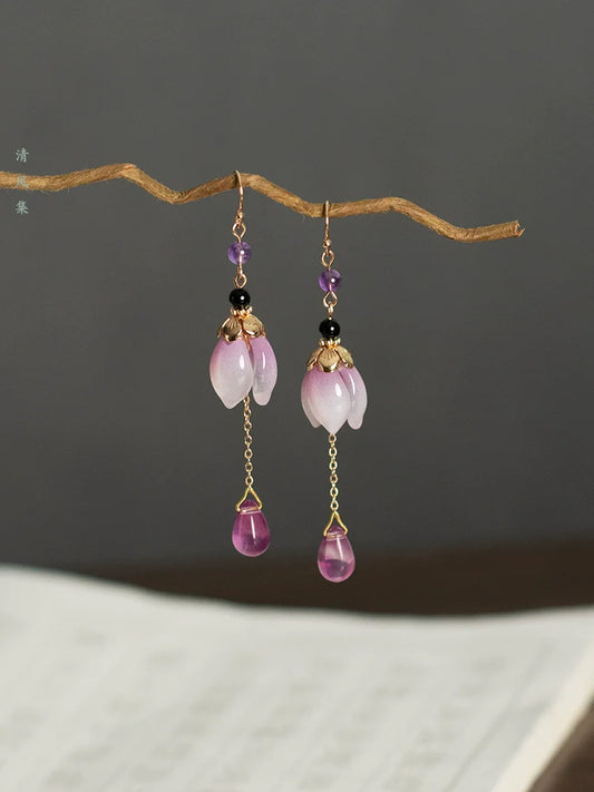 Lily Buds Chinese Style Earrings