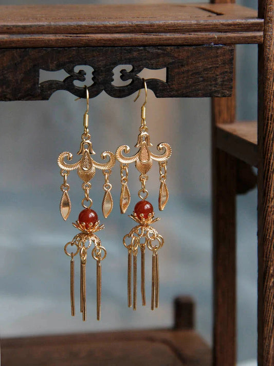 Ancient Chandelier Chinese Style Earrings