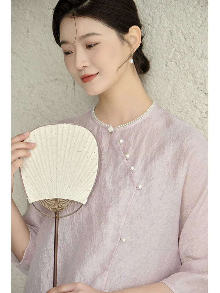 Violaine - New Chinese Style Summer Cheongsam (Preorder)