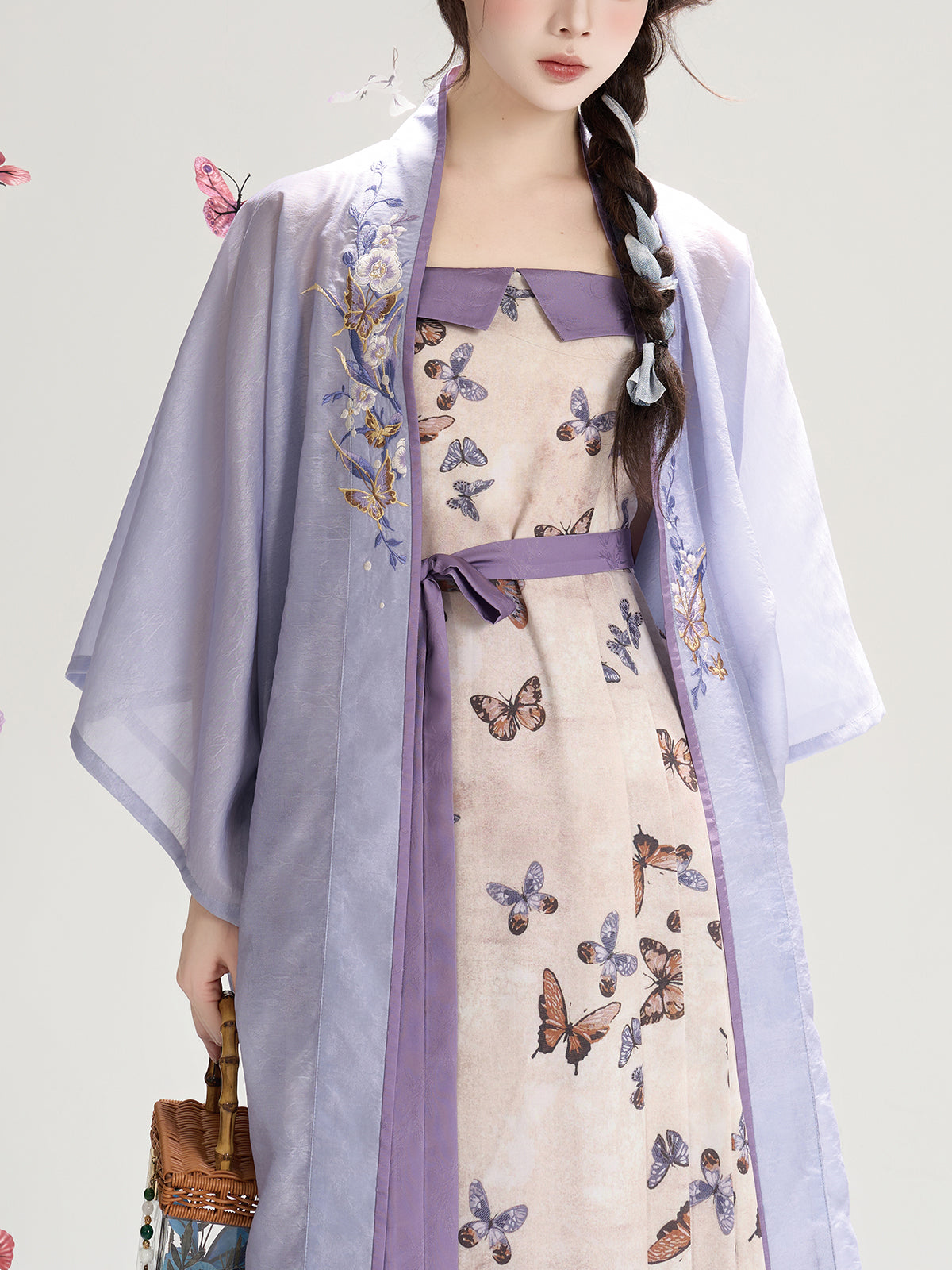 Asks Butterfly 问蝶 - Song Dynasty Modern Hanfu Dress for Spring and Summer (Preorder)