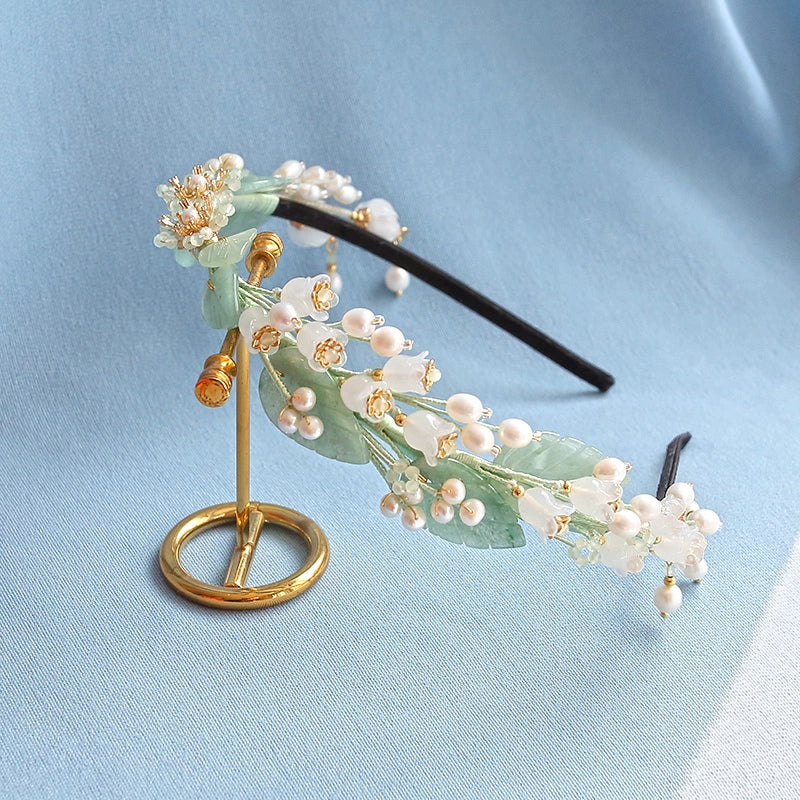 Fairy Hair Band: Jade Leaves