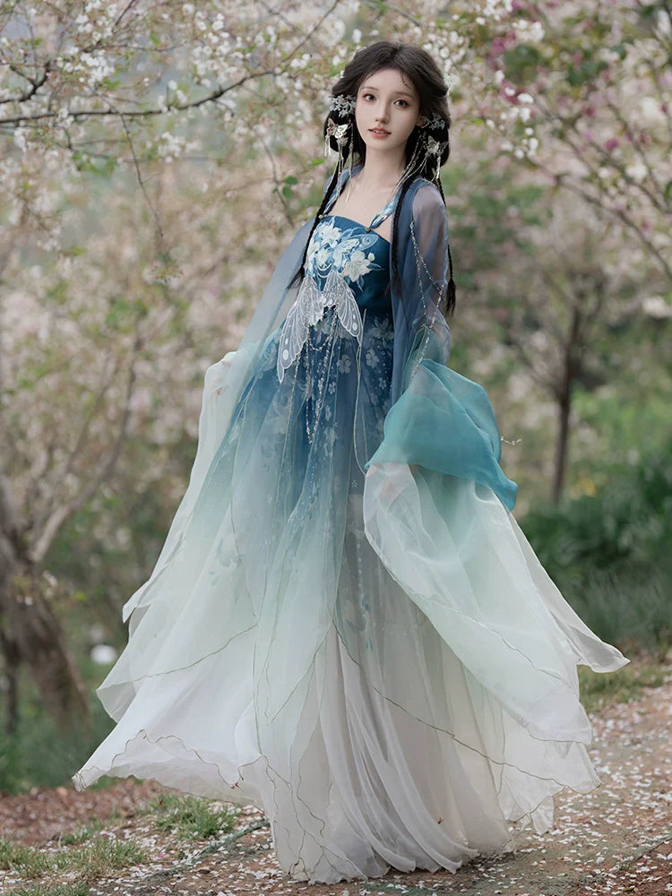 Sleep Lily 百合眠 - Tang Dynasty Style Hanfu Dress Heziqun