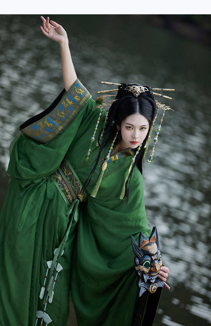 Peacock Shaman - Warring States and Han Dynasty Straight Hem Robe