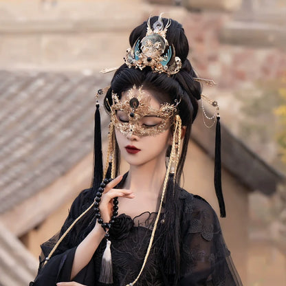 Hanfu Hair Accessories Set: Moon God
