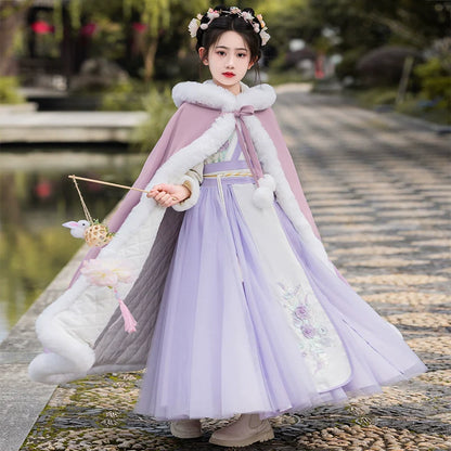Dreamica - Winter Hanfu Dress, Princess Costume for Girls