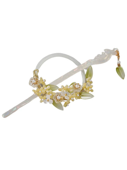 Back Hair Pin: Snow Lotus