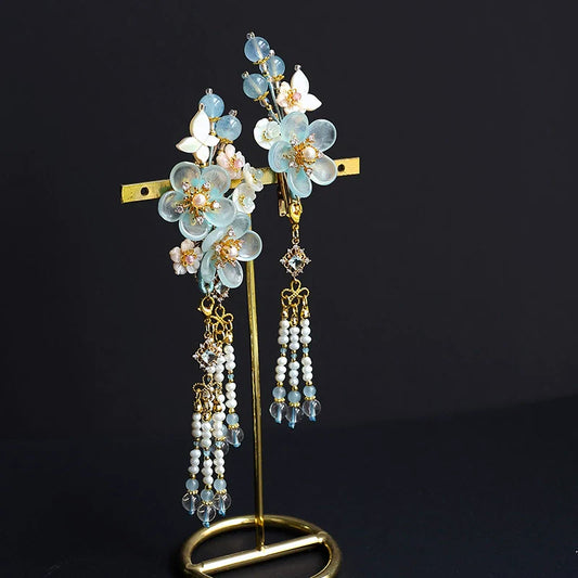 Hair Clips: Ice Flower
