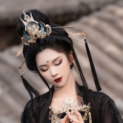 Hanfu Hair Accessories Set: Moon God
